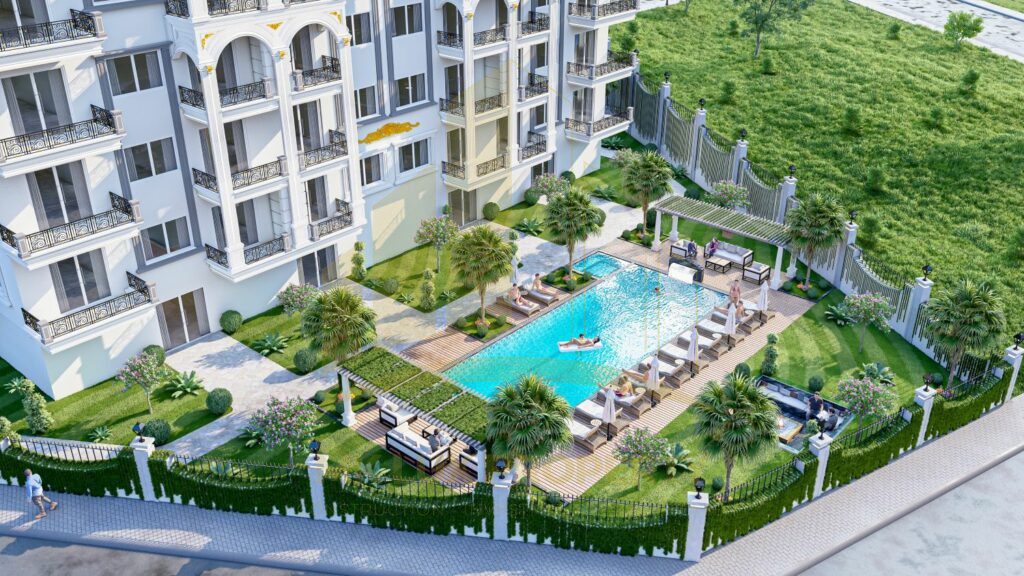 Apartments in a new complex under construction in the Demirtas district of Alanya 3