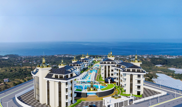 Apartments in a luxurious complex designed with a five-star hotel concept in the ecologically clean neighborhood of Inzekum 5