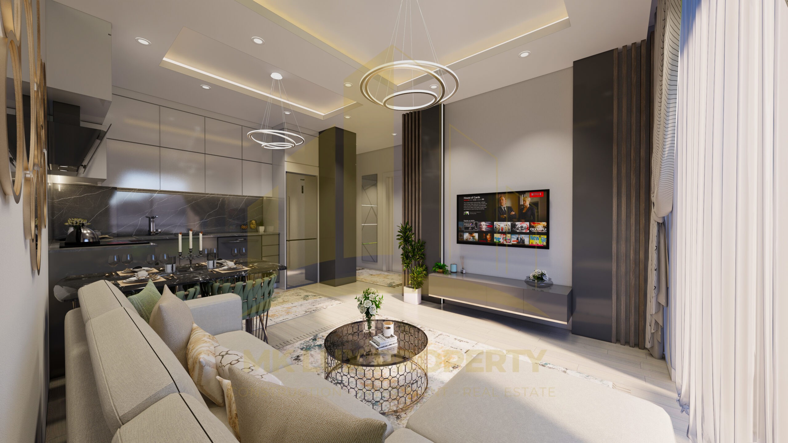 Apartments away from the hustle and bustle of the city in a modern complex in the Oba neighborhood 27