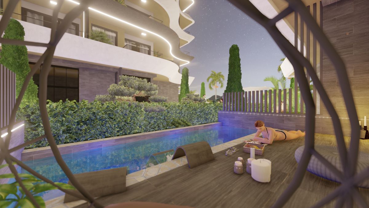 A luxurious development with the infrastructure of a seven-star hotel in Mahmutlar 9