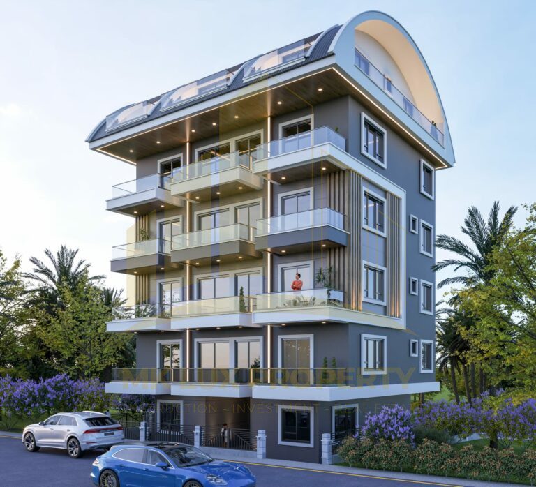 The last few apartments available in a new, completed complex 400 meters from the sea in Avsallar 4