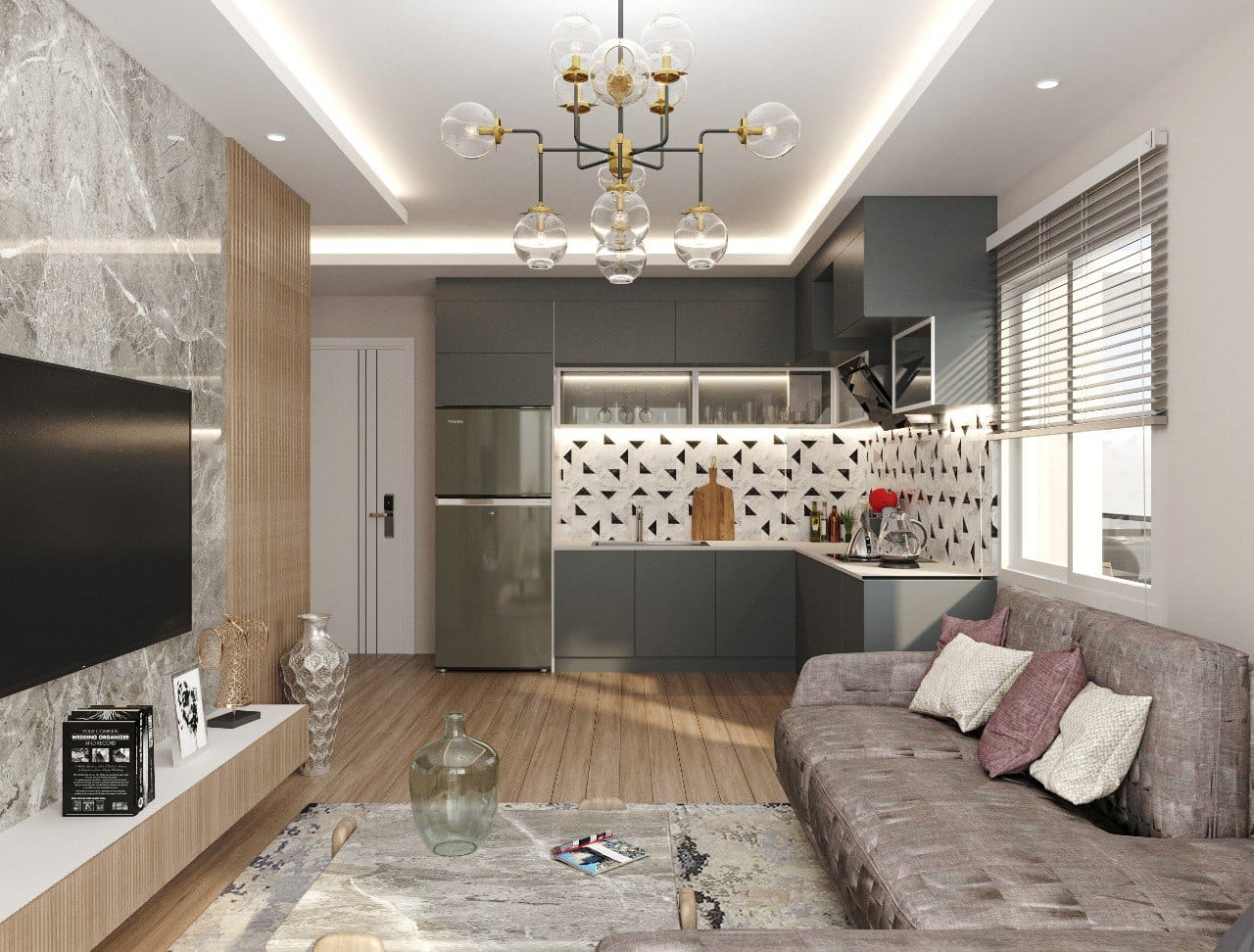 Apartments in a complex under construction in Mersin, in the Arpaçbahışış neighborhood 14