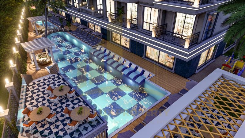 Spacious apartments in a luxurious complex in the center of Alanya 14