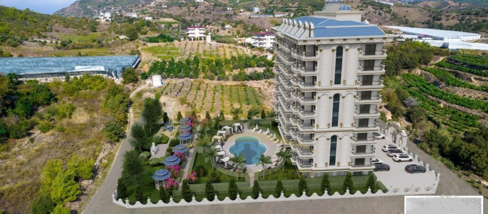 Apartments in a complex under construction in the Demirtas district of Alanya 2