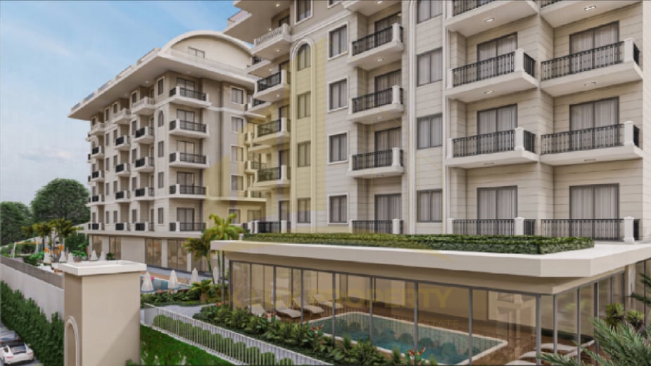 Alanya’nın gelişmiş Konaklı bölgesinde, deniz manzaralı yeni bir kompleks şu anda inşaat aşamasındadır. 3