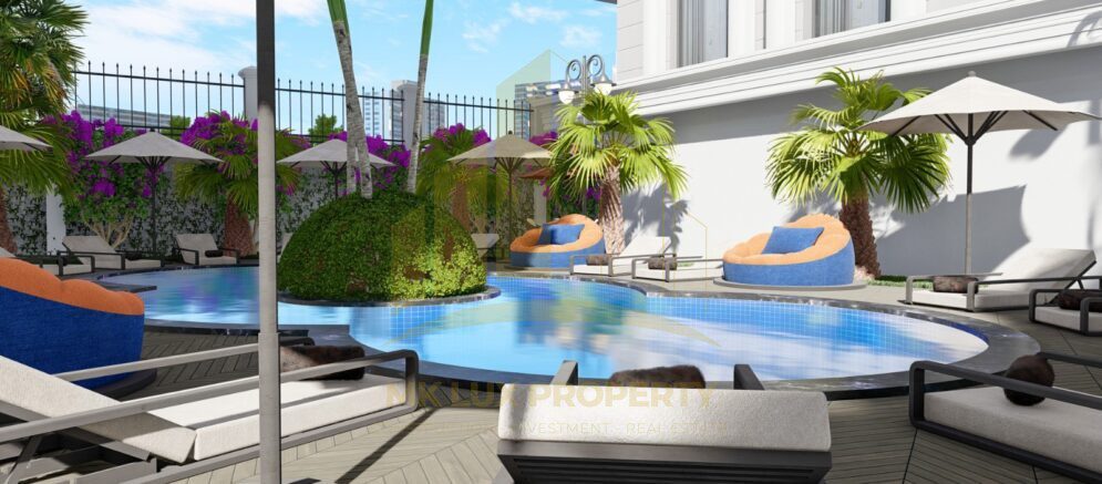 Apartments in a complex under construction in the center of Alanya 12
