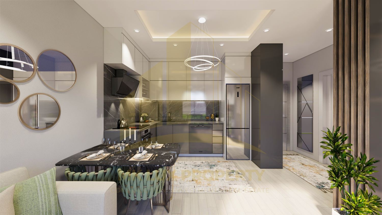 Apartments away from the hustle and bustle of the city in a modern complex in the Oba neighborhood 24