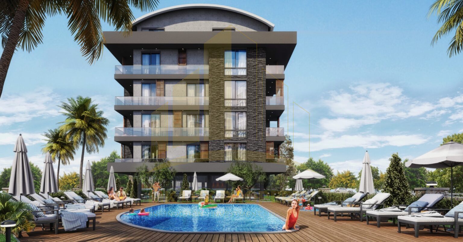 Apartments in a new complex in the Oba district of Alanya 3