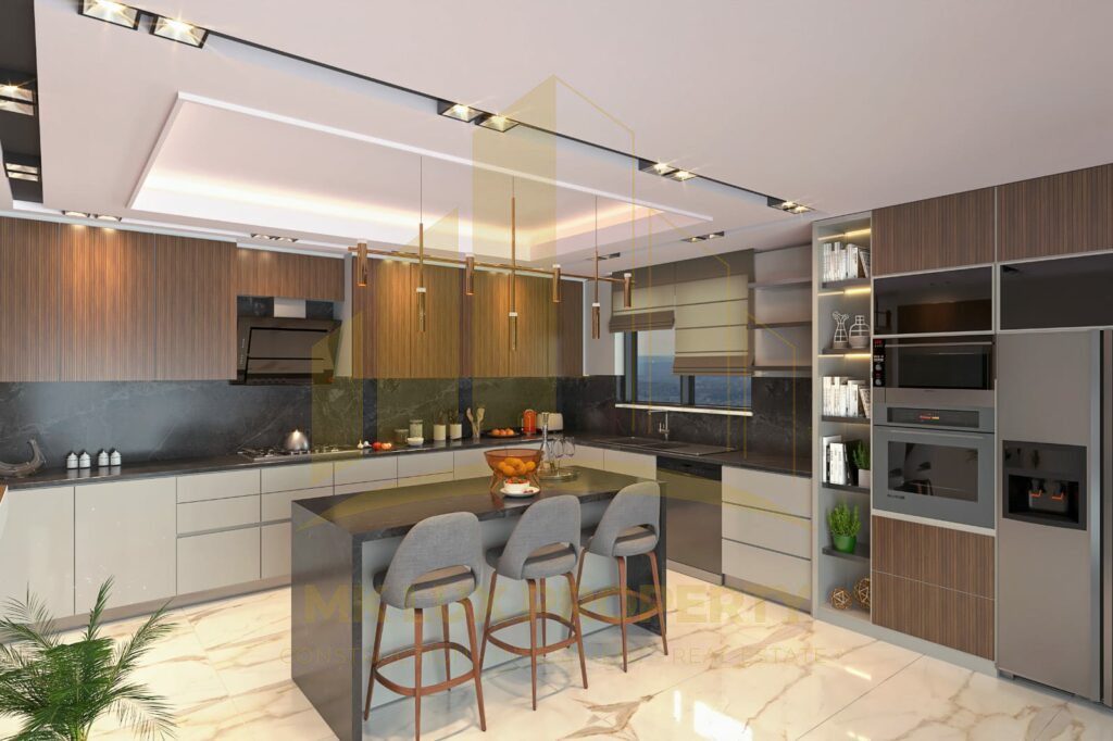 The last few apartments available in a new, completed complex 400 meters from the sea in Avsallar 10