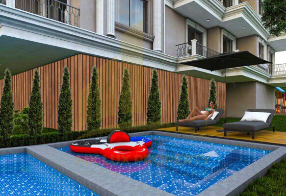 Alanya’nın en prestijli semtlerinden biri olan Oba’da bulunan lüks daireler 9