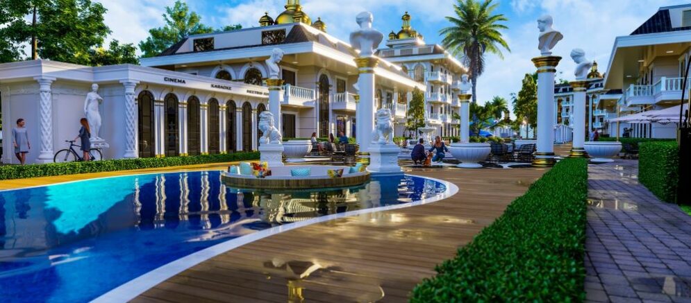 Apartments in a luxurious complex designed with a five-star hotel concept in the ecologically clean neighborhood of Inzekum 19
