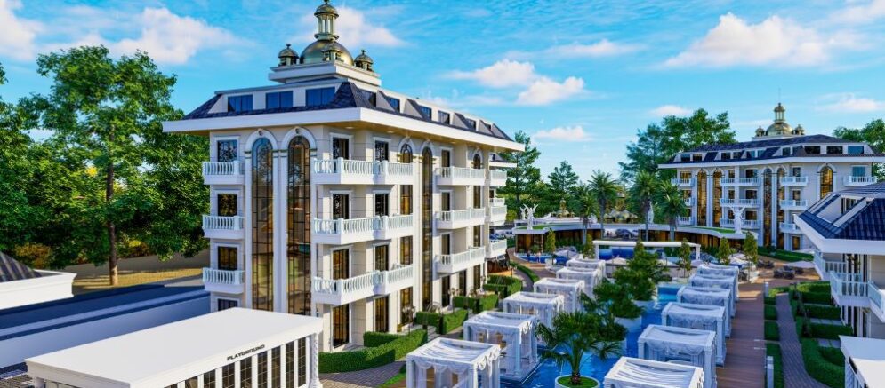 Apartments in a luxurious complex designed with a five-star hotel concept in the ecologically clean neighborhood of Inzekum 7
