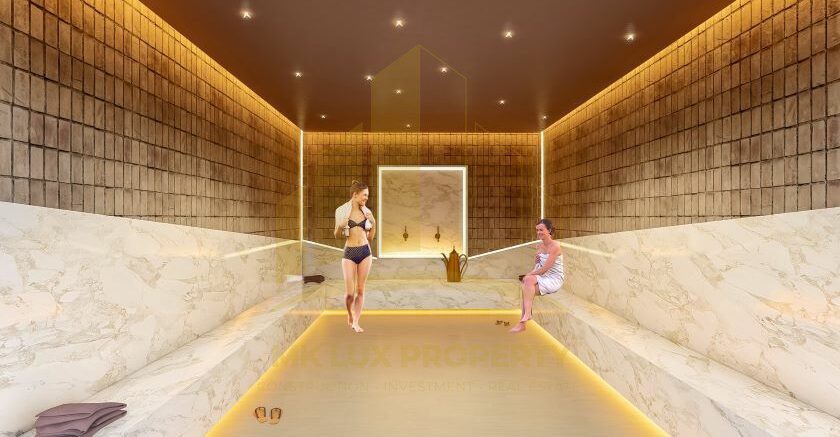 Antalya sahil şeridinin en iyi bölgelerinden birinde, 7 yıldızlı otel altyapısına sahip ultra lüks kompleks 47