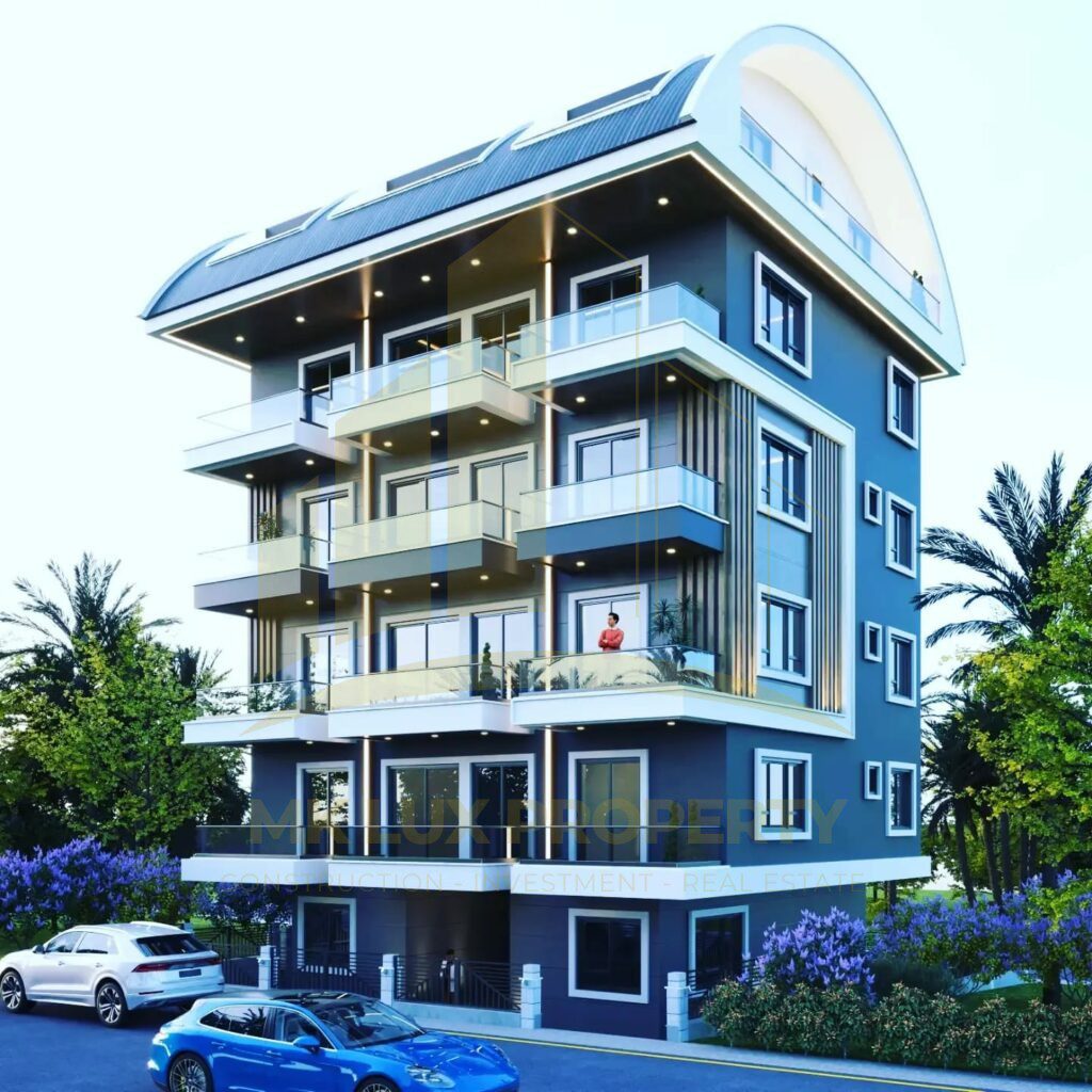 The last few apartments available in a new, completed complex 400 meters from the sea in Avsallar 6