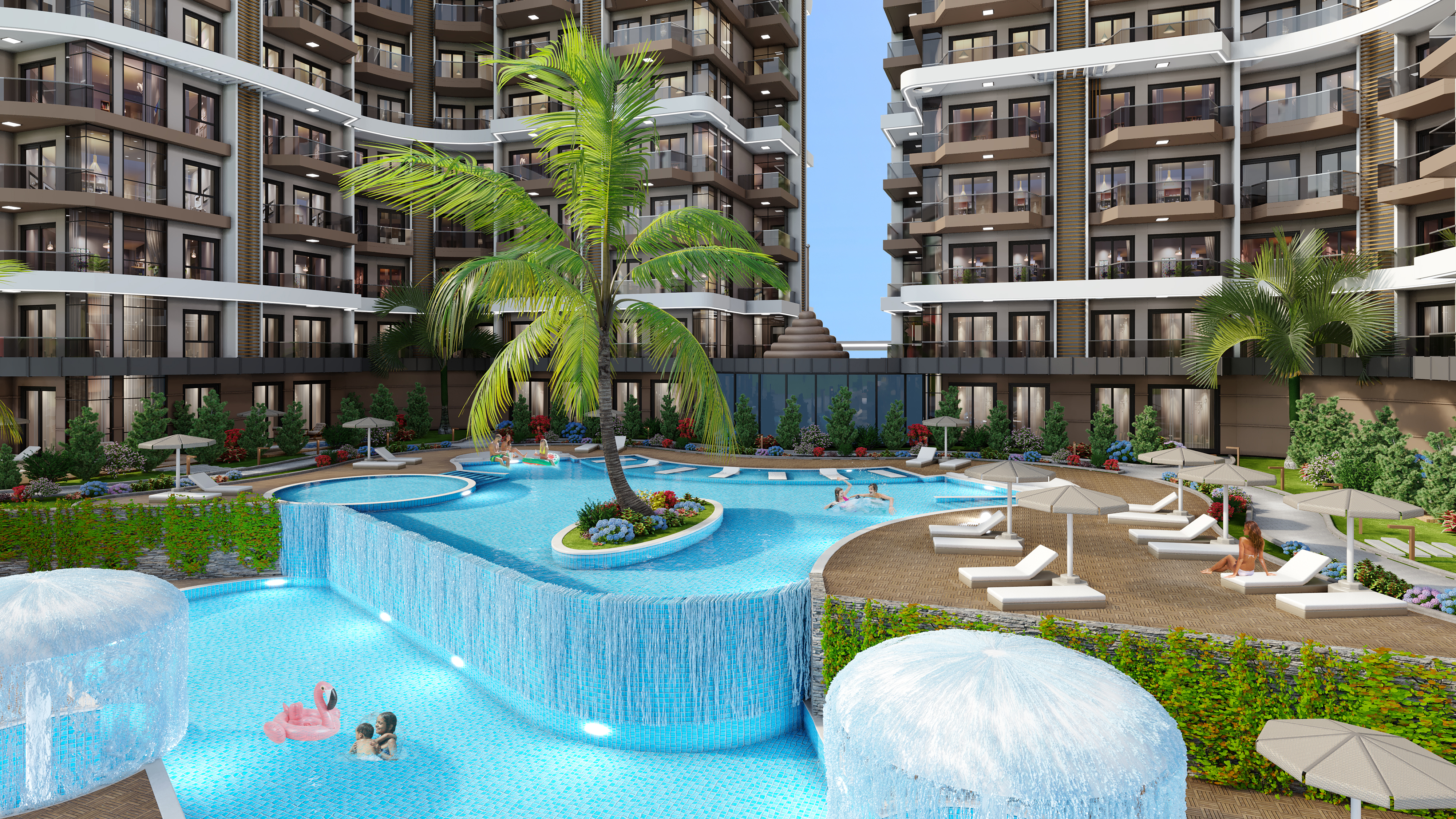 An ultra-luxurious complex in an upscale neighborhood of Alanya 62