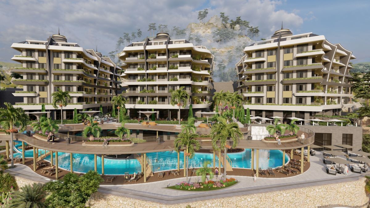 A luxurious development with the infrastructure of a seven-star hotel in Mahmutlar 2