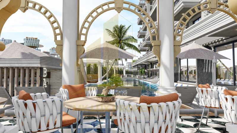 Spacious apartments in a luxurious complex in the center of Alanya 21