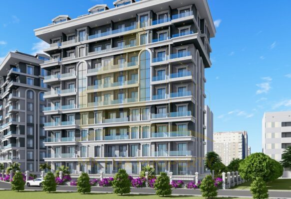 Apartments in a complex under construction in the center of Alanya 5
