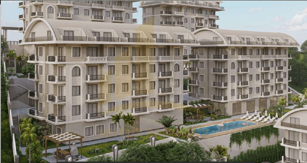 Alanya’nın gelişmiş Konaklı bölgesinde, deniz manzaralı yeni bir kompleks şu anda inşaat aşamasındadır. 1