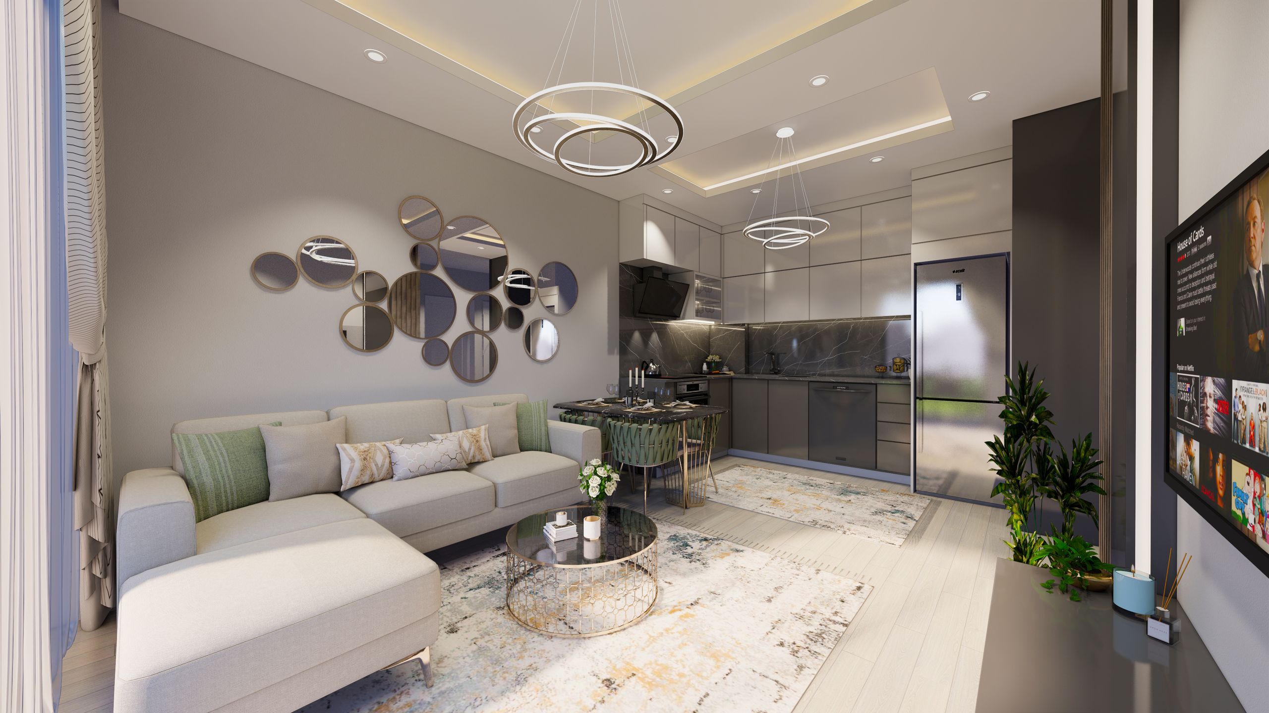 Apartments away from the hustle and bustle of the city in a modern complex in the Oba neighborhood 26