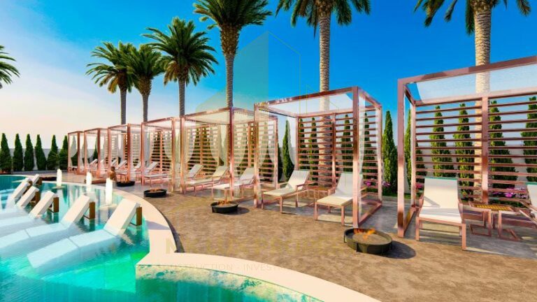 Antalya sahil şeridinin en iyi bölgelerinden birinde, 7 yıldızlı otel altyapısına sahip ultra lüks kompleks 14