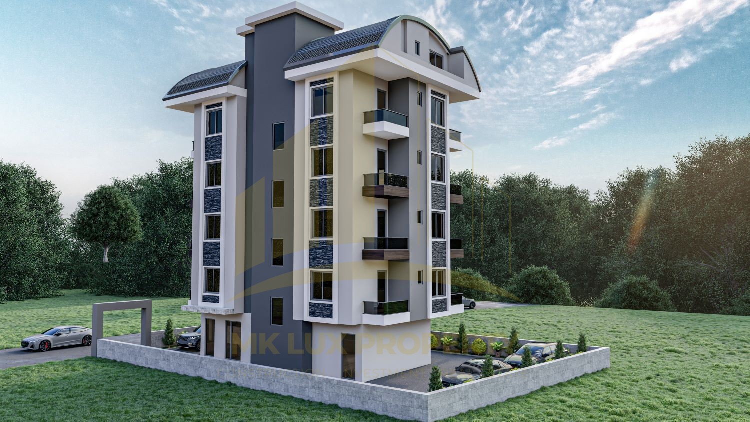 A total of four apartments in a small apartment complex in Avsallar 5
