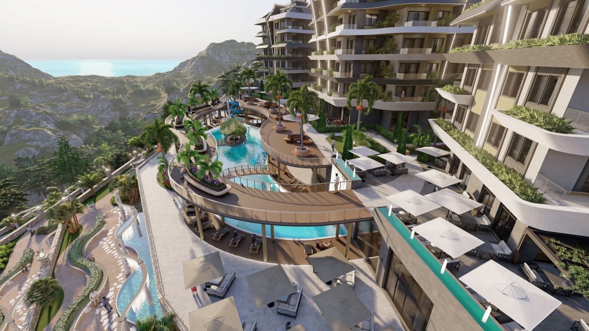A luxurious development with the infrastructure of a seven-star hotel in Mahmutlar 3