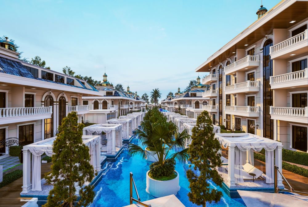 Apartments in a luxurious complex designed with a five-star hotel concept in the ecologically clean neighborhood of Inzekum 15