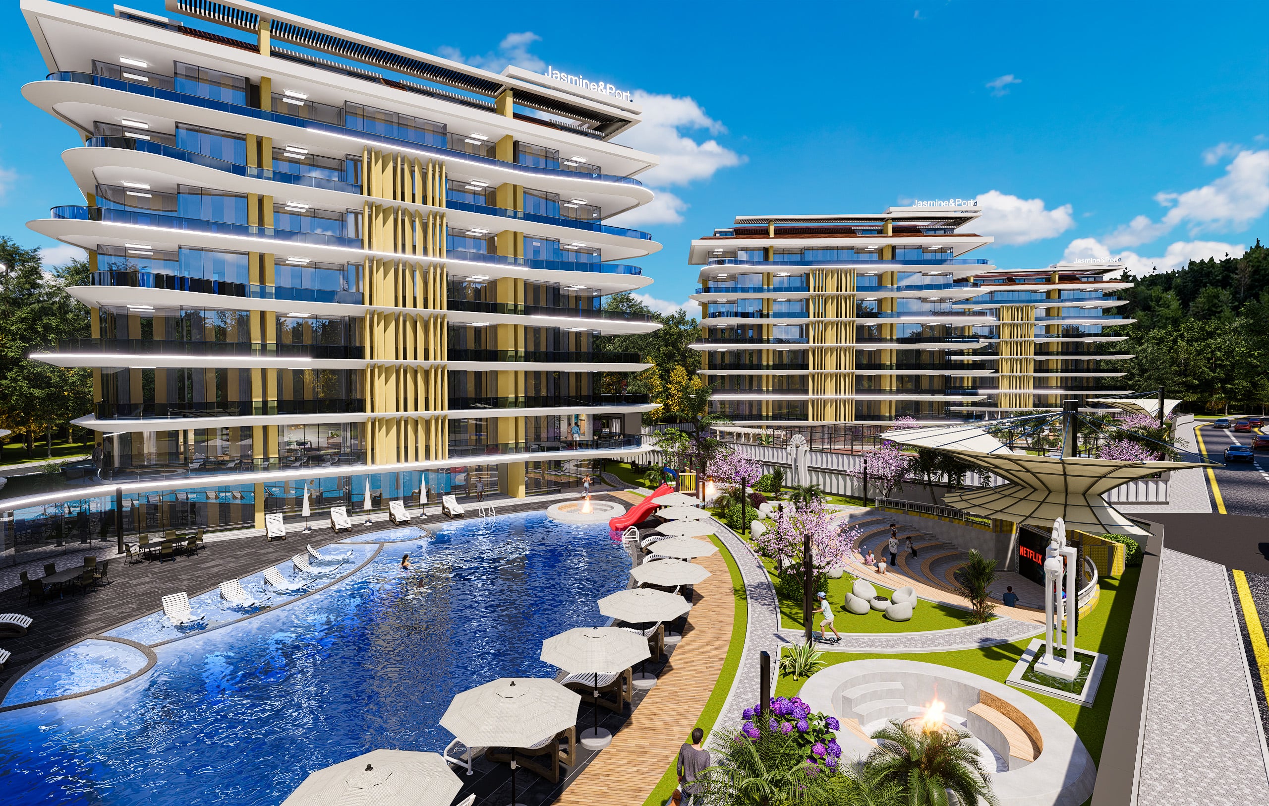 Neues Projekt mit dem Konzept eines Fünf-Sterne-Hotels in Alanya Payallar 5