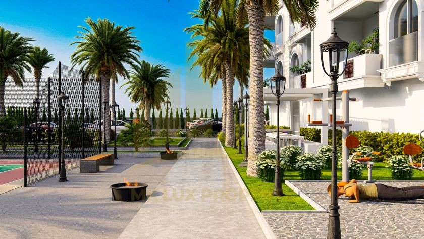 Antalya sahil şeridinin en iyi bölgelerinden birinde, 7 yıldızlı otel altyapısına sahip ultra lüks kompleks 18