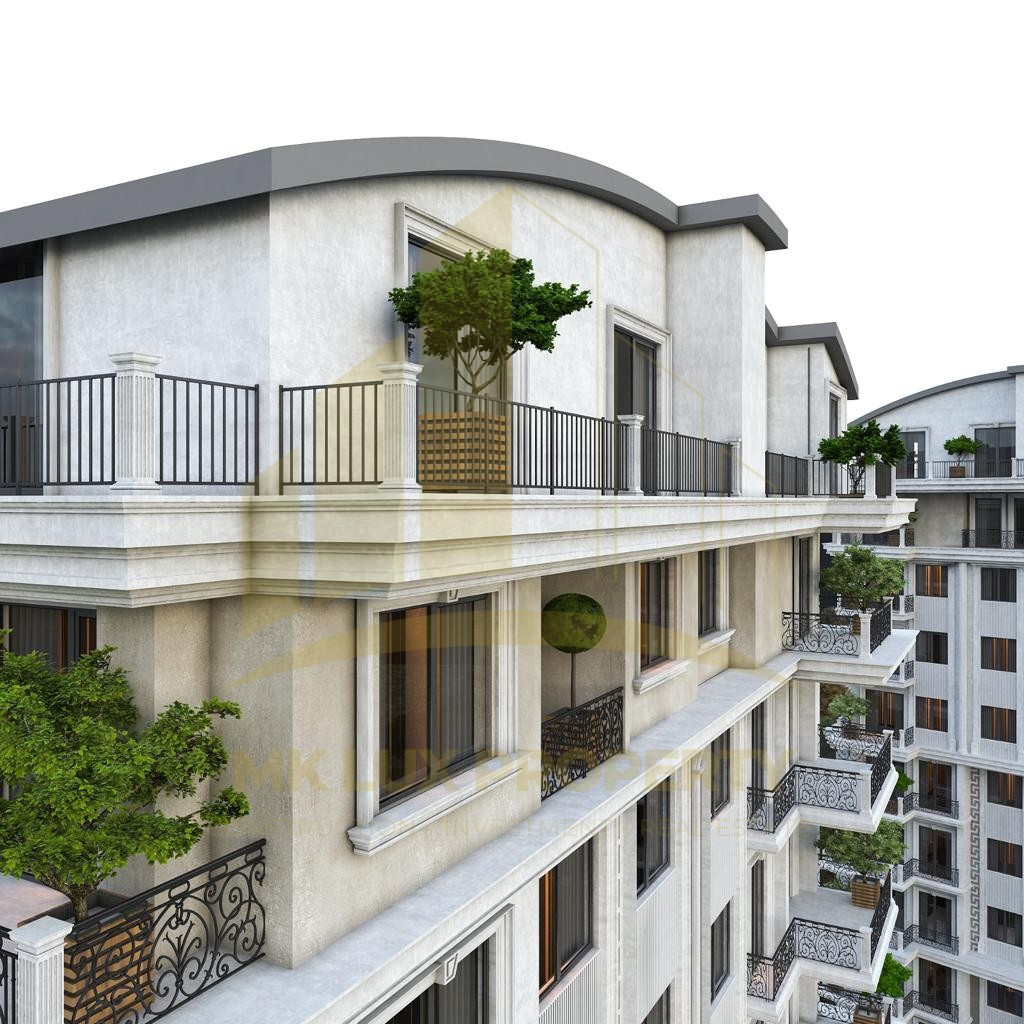 Apartments with views of the sea and mountains in the center of Alanya 1
