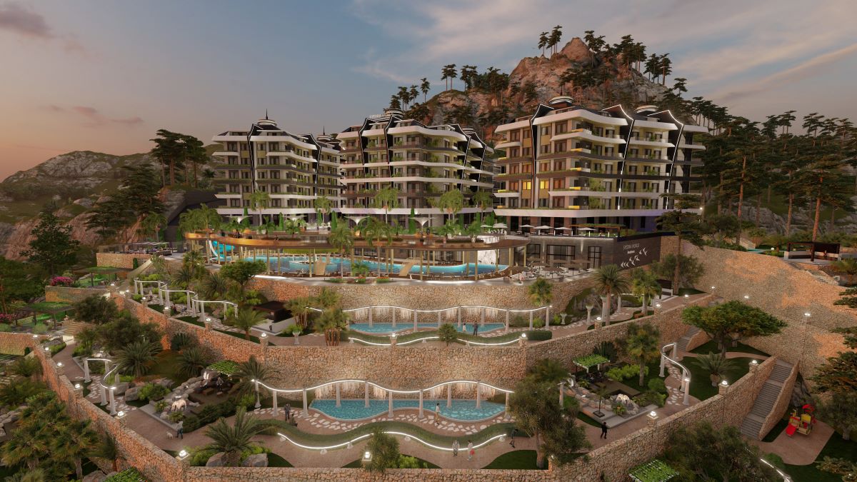 A luxurious development with the infrastructure of a seven-star hotel in Mahmutlar 24