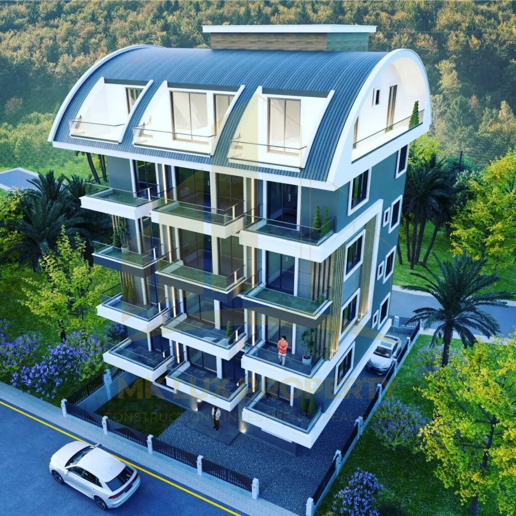 The last few apartments available in a new, completed complex 400 meters from the sea in Avsallar 7