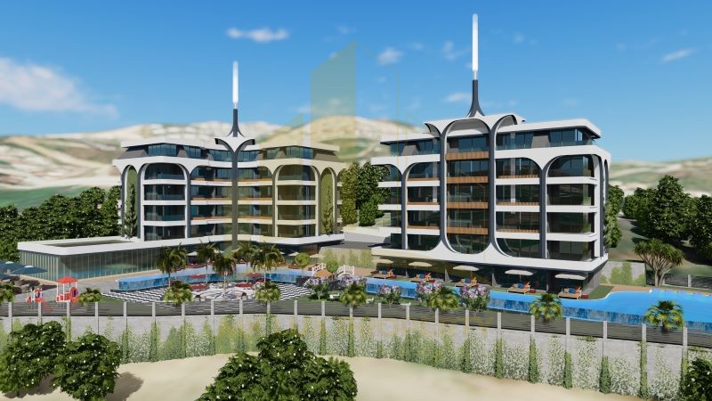 Kargıcak bölgesinde, Akdeniz’in panoramik manzarasına sahip ve ev aletleri hediye edilen daireler 8