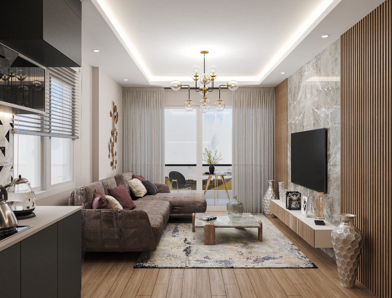 Apartments in a complex under construction in Mersin, in the Arpaçbahışış neighborhood 13