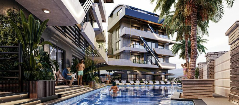 A luxury residential complex in Alanya, in the Cikcili neighborhood 6