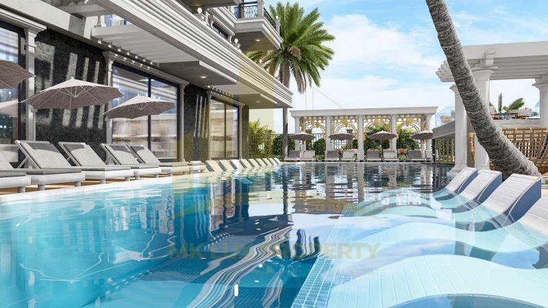 Spacious apartments in a luxurious complex in the center of Alanya 20