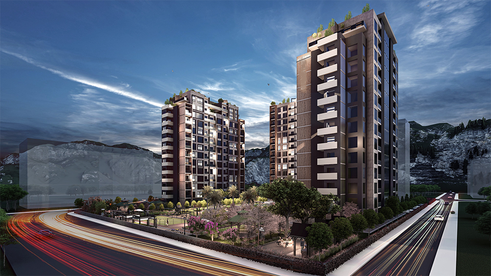 The last few apartments in a complex nearing completion in the Teje neighborhood 1
