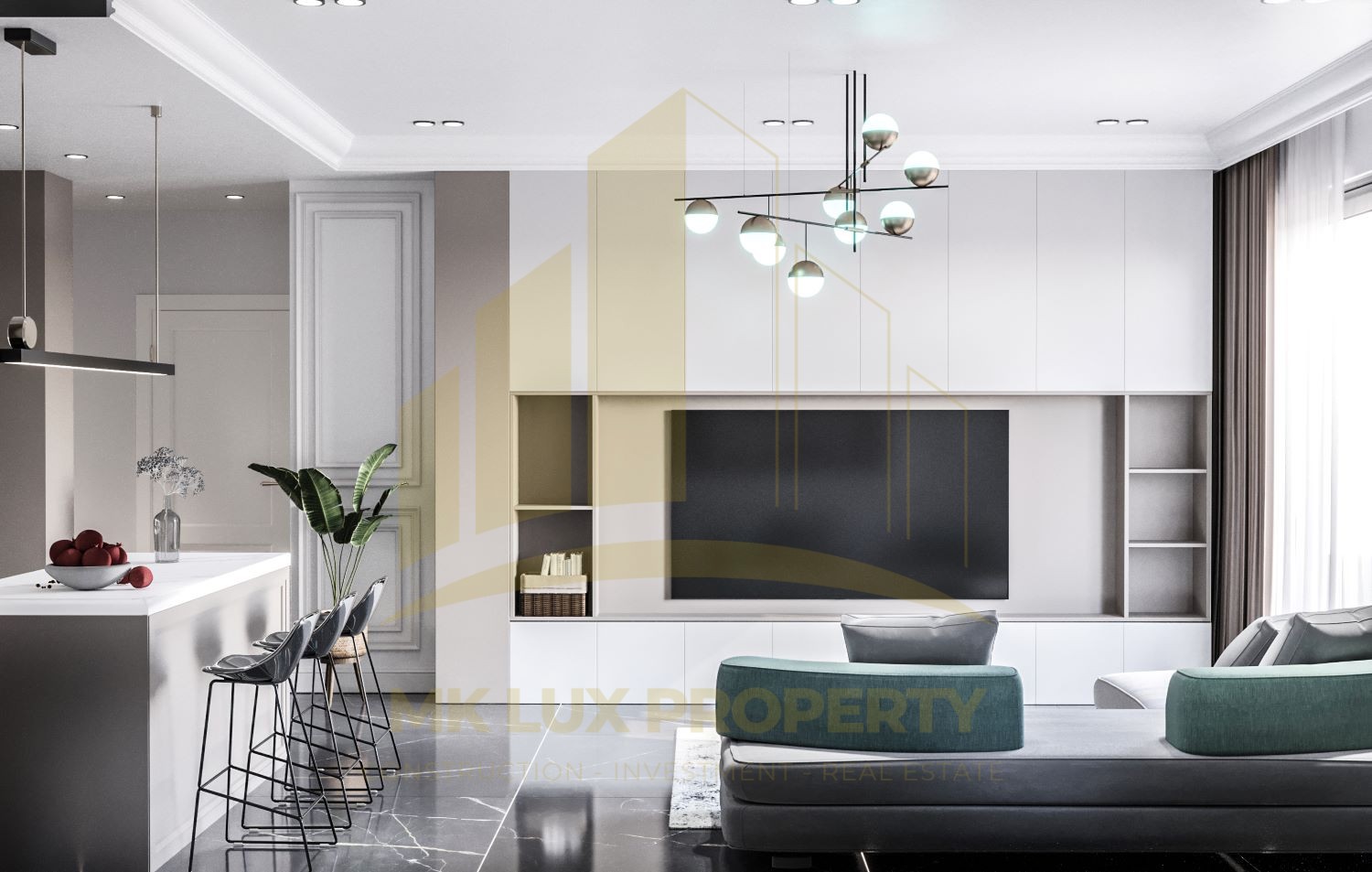 Apartments in a new complex under construction in the Demirtas district of Alanya 9