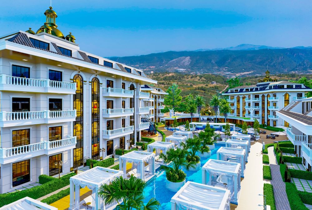Apartments in a luxurious complex designed with a five-star hotel concept in the ecologically clean neighborhood of Inzekum 8