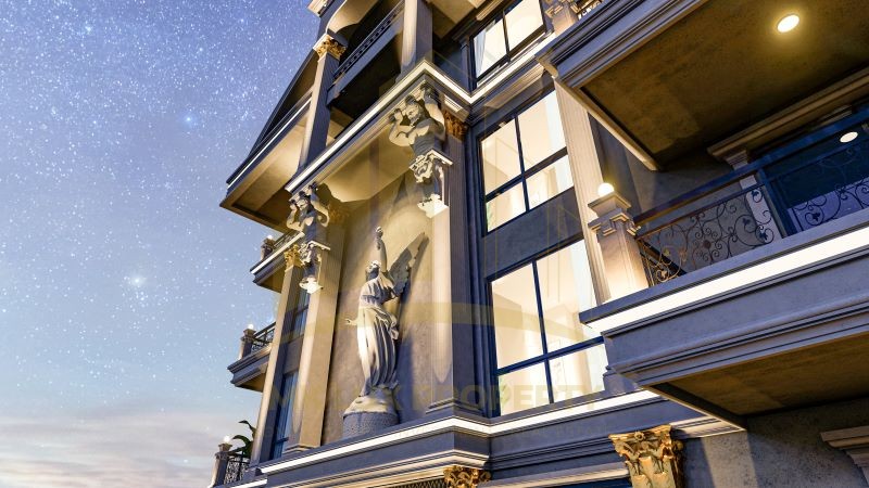Spacious apartments in a luxurious complex in the center of Alanya 16