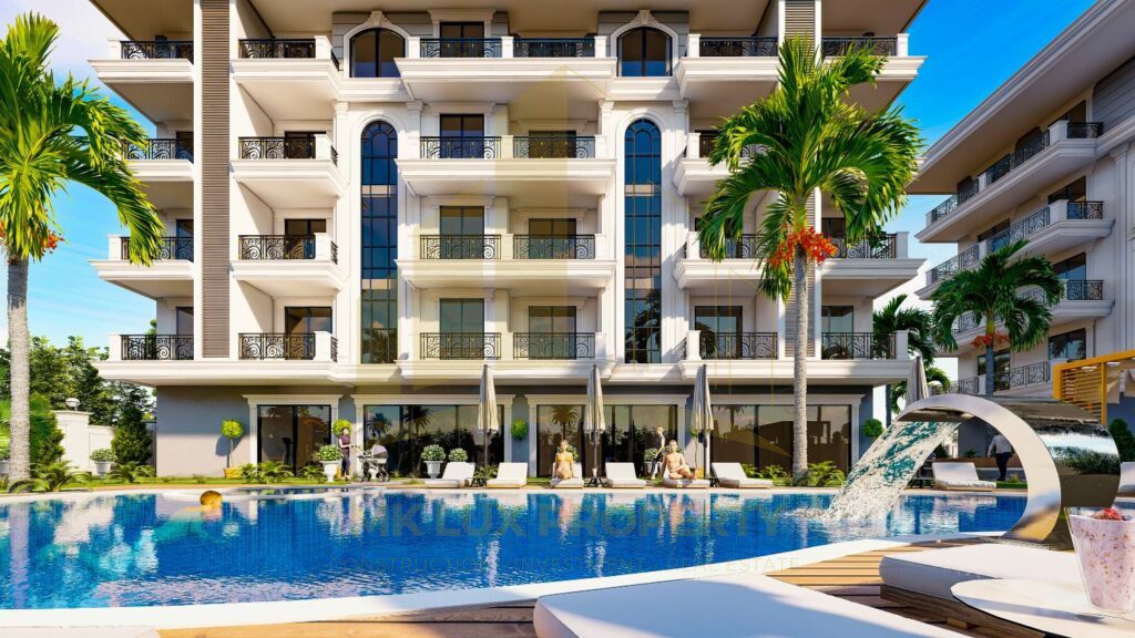 Apartments away from the hustle and bustle of the city in a modern complex in the Oba neighborhood 2