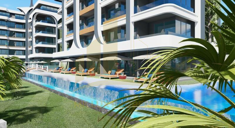 Kargıcak bölgesinde, Akdeniz’in panoramik manzarasına sahip ve ev aletleri hediye edilen daireler 7