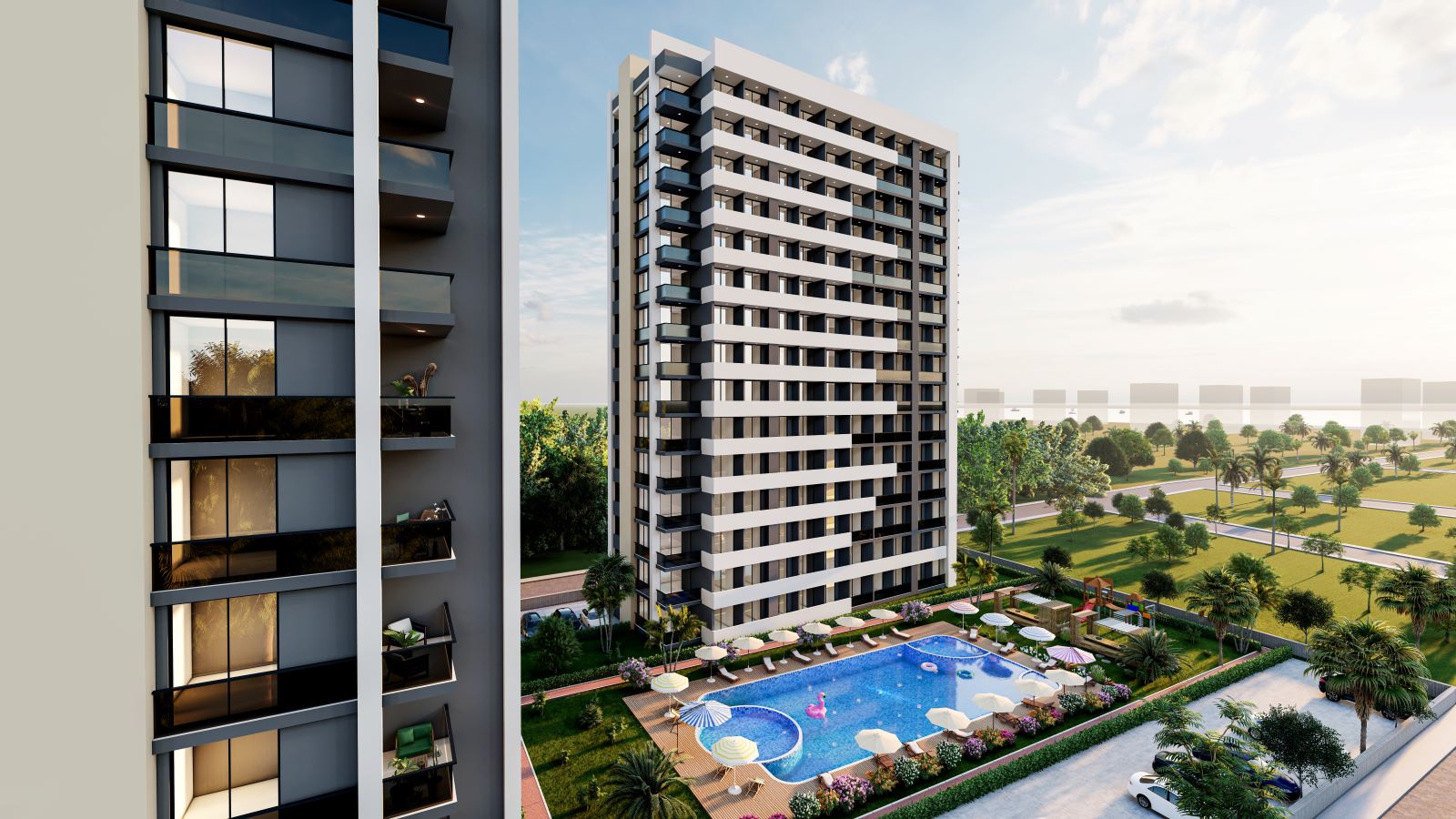 Wohnungen zu günstigen Preisen in einer im Bau befindlichen Wohnanlage in Mersin im Stadtteil Arpaçbahışış 3
