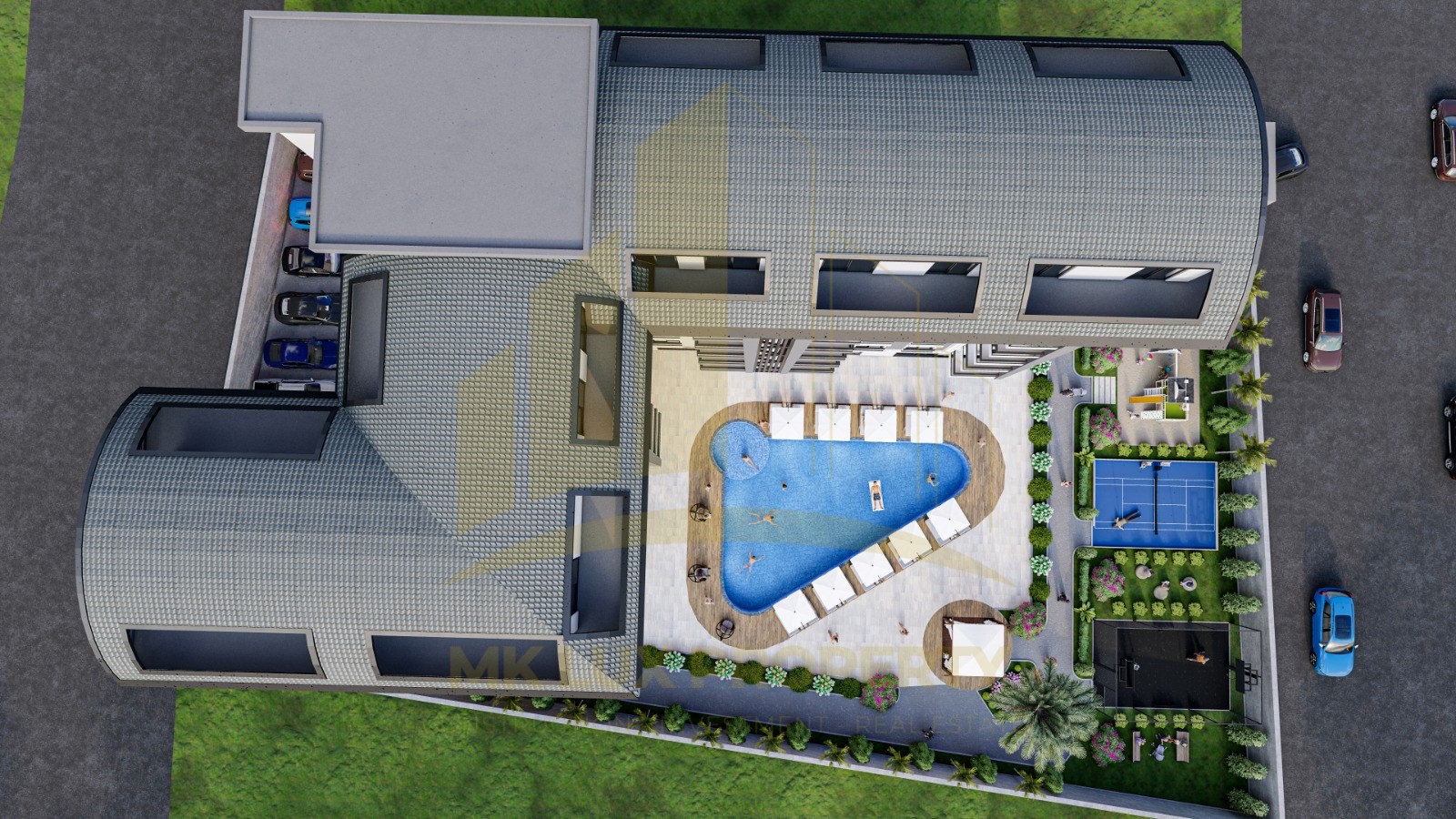 Apartments in a complex currently under construction in Avsallar 7