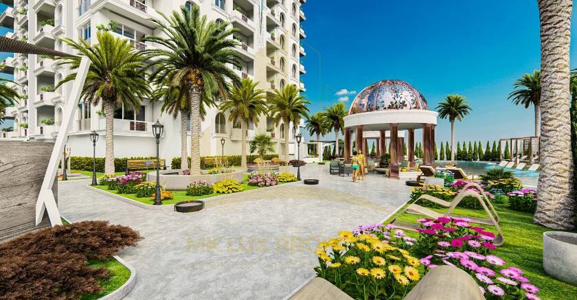Antalya sahil şeridinin en iyi bölgelerinden birinde, 7 yıldızlı otel altyapısına sahip ultra lüks kompleks 16