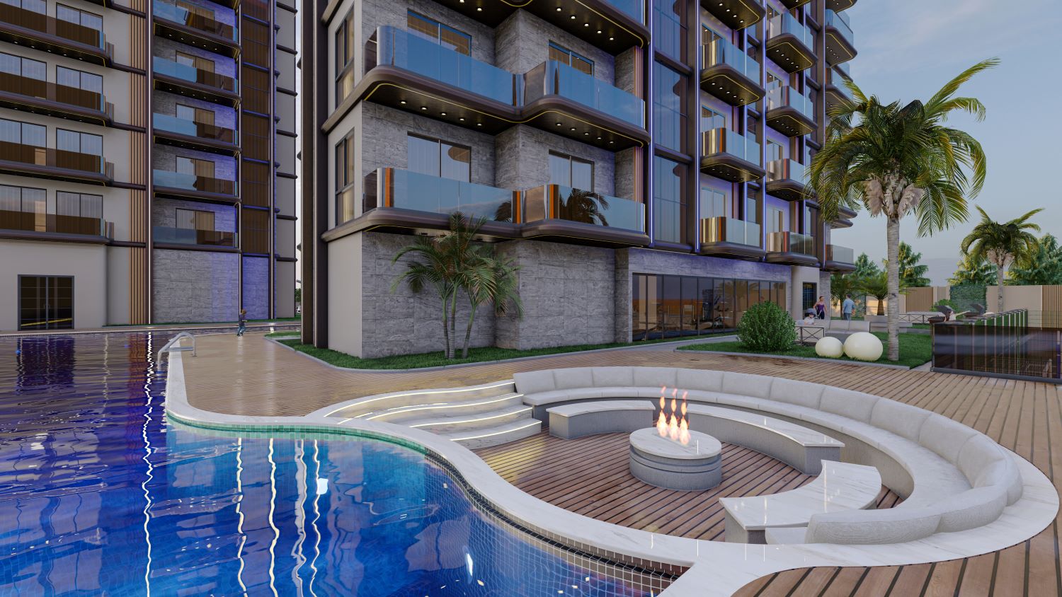 A residential complex with five-star hotel amenities in the Payallar area 8