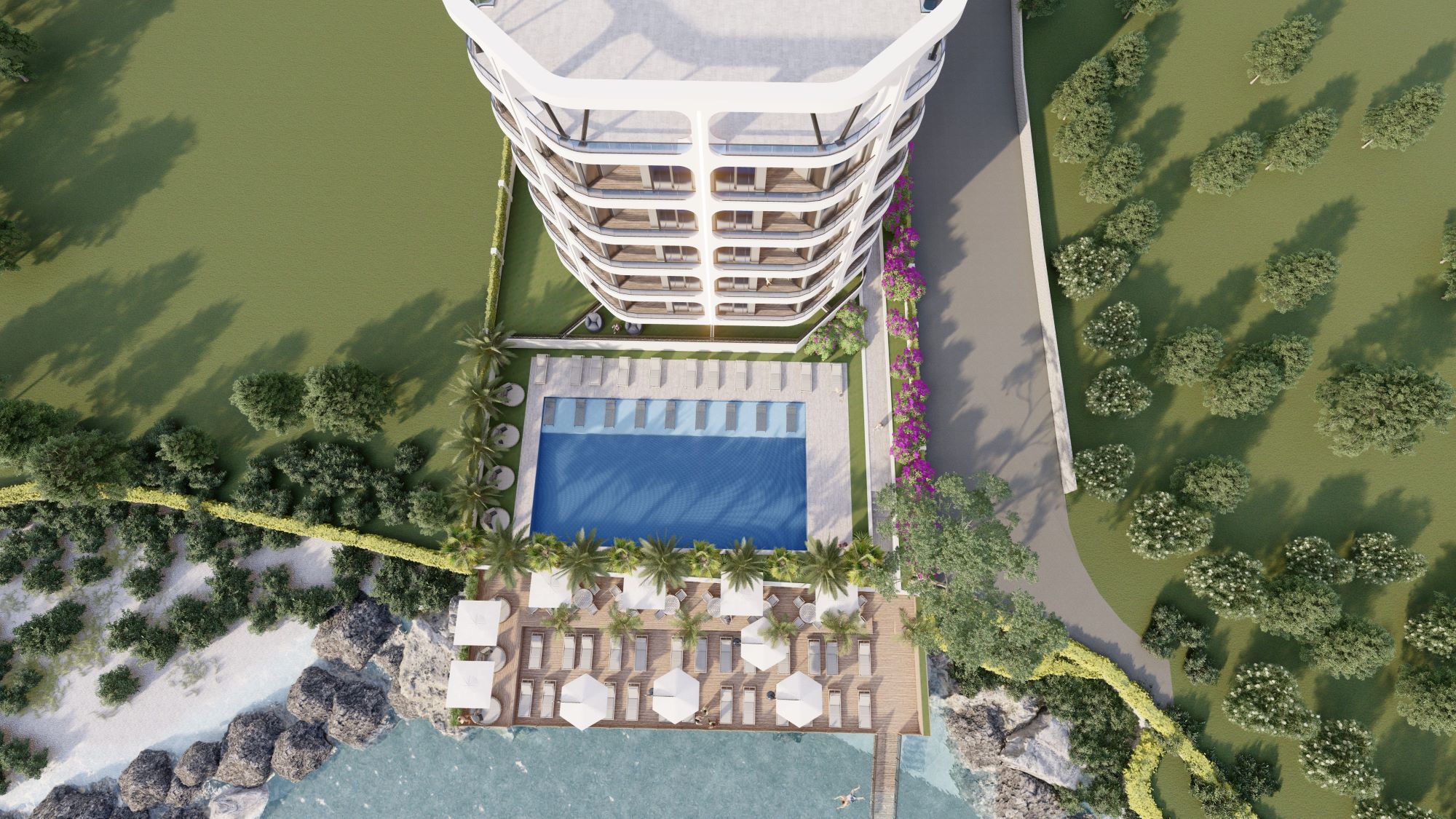 Wohnungen in erster Reihe in einem im Bau befindlichen Wohnkomplex in Mersin im Stadtteil Ayas 6