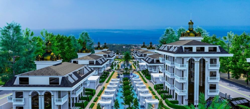 Apartments in a luxurious complex designed with a five-star hotel concept in the ecologically clean neighborhood of Inzekum 6