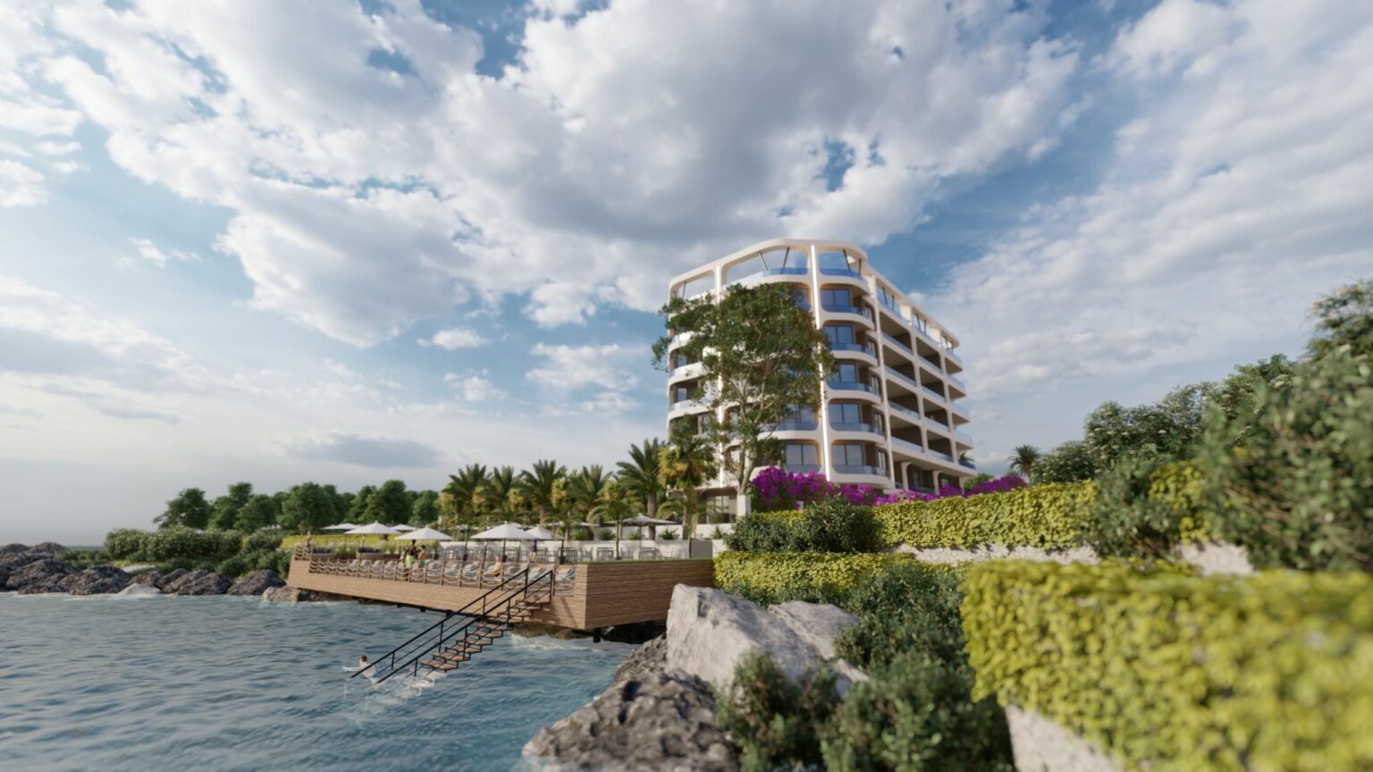 Wohnungen in erster Reihe in einem im Bau befindlichen Wohnkomplex in Mersin im Stadtteil Ayas 9